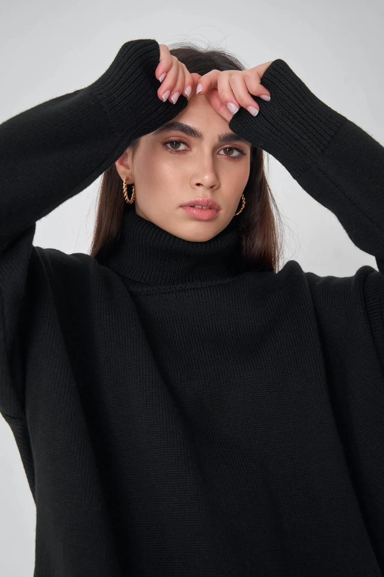 Aurelia – Maglione Oversize a Collo Alto