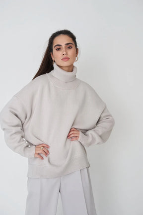 Aurelia – Maglione Oversize a Collo Alto