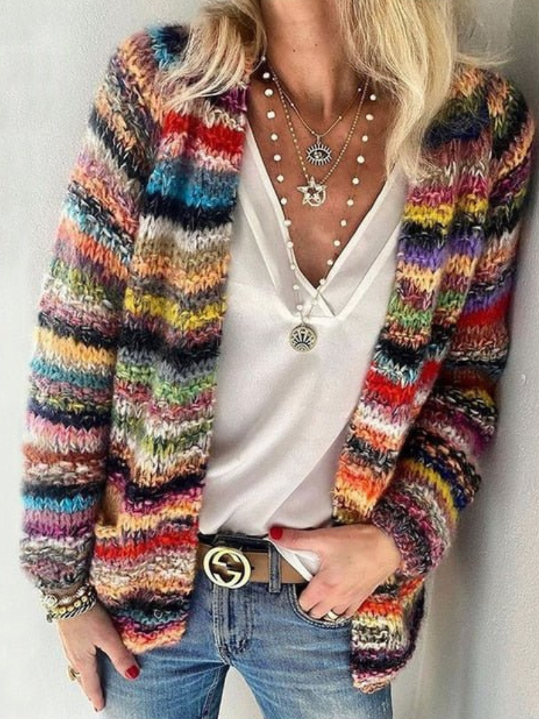 Vallini™ | Cardigan Arcobaleno